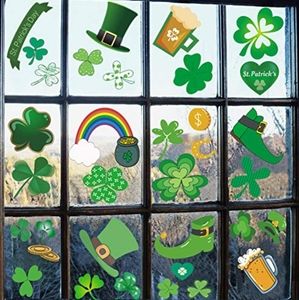 🍀St. Patrick's Day window gel cling reusable decals